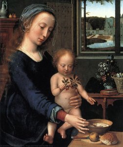 Virgin And Child With The Milk Soup — Gerard David
