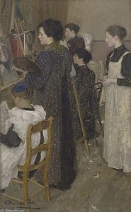 Art Students — Emanuel Phillips Fox