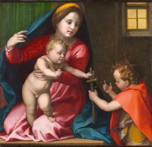 Madonna And Child With Saint John The Baptist — Andrea Del Sarto