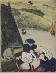 Bretons Dans Une Barque (bretons In A Ferryboat) — Émile Bernard