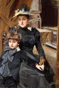 Mrs. Weguelin And Her Son — Anders Leonard Zorn