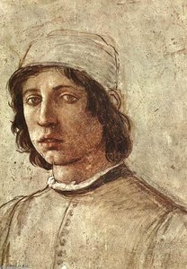 Self-portrait (detail) — Filippino Lippi