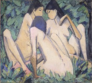 Three Girls In A Wood — Otto Mueller