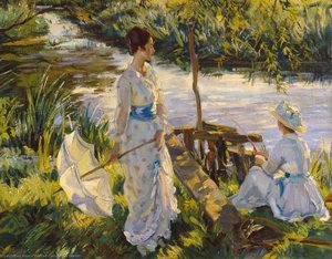 Fishing — Wilfred Gabriel De Glehn