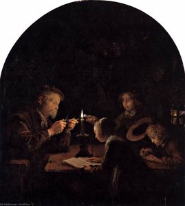 An Evening School — Gerrit Dou
