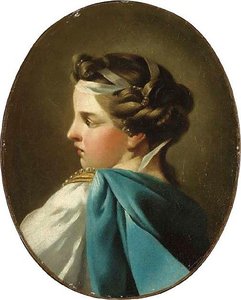 Head Of A Lady — Charles-andré Van Loo