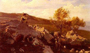 Boys By The Sea — Henri-joseph Harpignies