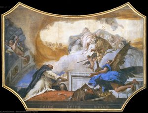 The Virgin Appearing To St Dominic — Giambattista Tiepolo