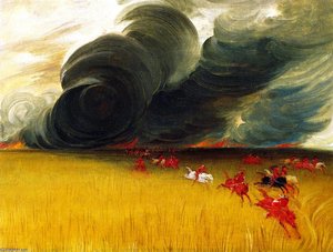 Prati Di Pianura In Fiamme — George Catlin