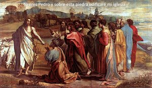 Peters Gebot An Den Apostel Petrus (karikatur Für Die Sixtinische Kapelle) — Raffael