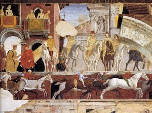 Allegória Apríla (detail) — Francesco Del Cossa
