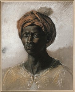 Ritratto Di Un Turco Con Turbante — Eugène Delacroix