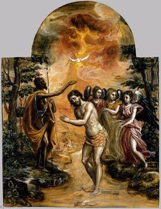 Baptism Of Christ — El Greco