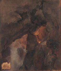 Vue Intérieure De La Grotte De Neptune À Tivoli — Sarazin De Belmont Louise Joséphine