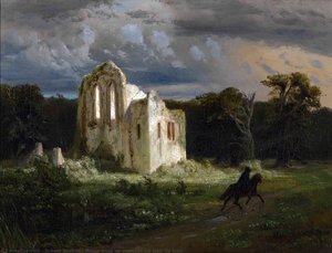 Ruine Dans Un Paysage Au Clair De Lune — Arnold Böcklin