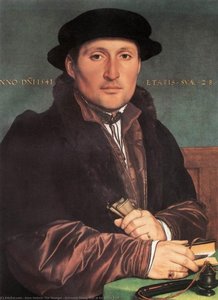 Giovane Uomo Alla Sua Scrivania — Hans Holbein Il Giovane