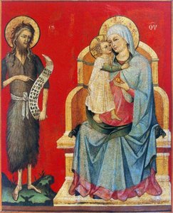 The Virgin And Child With St John The Baptist — Meneghello Di Giovanni De' Canali