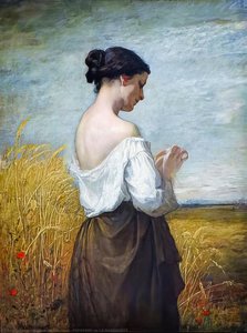 Peasant Or The Marguerite — William Morris Hunt