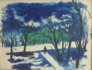 Blue Landscape — Krishnaji Howlaji Ara