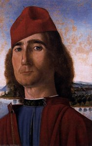 Portrait Of An Unknown Man With Red Beret — Vittore Carpaccio