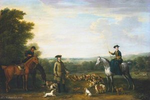 Lady Mary Churchill At The Death Of The Hare — John Wootton