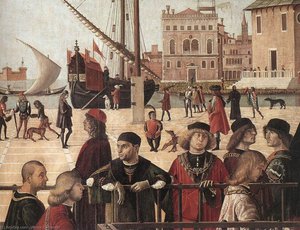 Arrivée Des Ambassadeurs Anglais (détail) (12) — Vittore Carpaccio