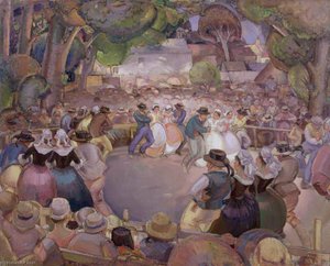 Breton Dancers, Concarneau — David Macbeth Sutherland