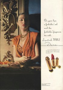 Advertisement, Tabu Lipstick, Dana. — The House Of Dana