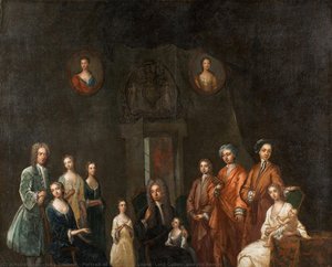 Portrait Of Sir Francis Grant, Lord Cullen, And His Family — John Smibert