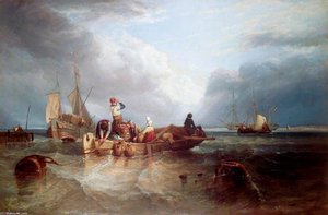A Market Boat On The Scheldt — Clarkson Frederick Stanfield