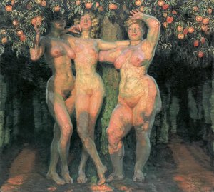 Autumn Sun, Three Goddesses — František Kupka