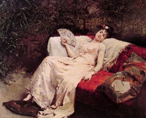 Reclining Lady — Raimundo De Madrazo Y Garreta