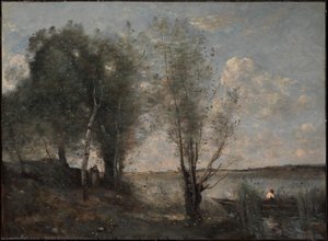 Il Canottiere Tra I Canali — Jean-baptiste-camille Corot