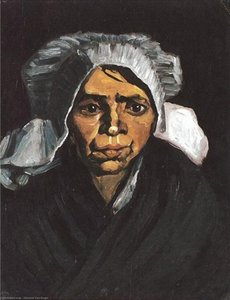 Tête D'une Paysanne Avec Un Bonnet Blanc — Vincent Willem Van Gogh