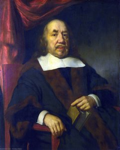 Portrait Of An Elderly Man In A Black Robe — Nicolaes Maes