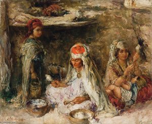 Les Fileuses — Alphonse Etienne Dinet (nasreddine Dinet)