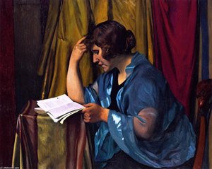Jeune Femme Lisant — Félix Vallotton