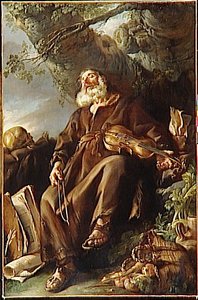 L'ermite Endormi — Joseph-marie Vien
