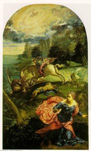 San Jorge Y El Dragón — Jacopo Tintoretto