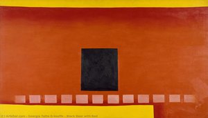 Porta Nera Con Rosso — Georgia O'keeffe