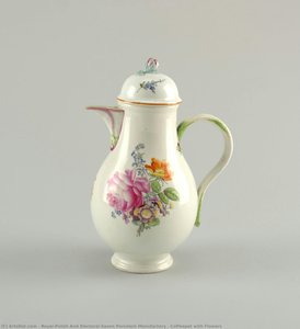 Coffeepot With Flowers — Royal-polish And Electoral-saxon Porcelain Manufactory