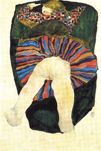 Donna Seminuda Distesa — Egon Schiele