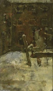 Barrack Yard In Winter — Isaac Lazarus Israels