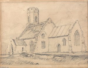Brampton Church, Norfolk, From The South-east — John Sell Cotman