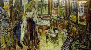The Artist Painting A Picture — John Randall Bratby