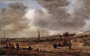 A Beach With Fishing Boats — Jan Josephszoon Van Goyen