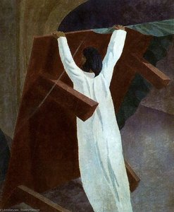 Christ Overturning The Money Changers' Table — Sir Stanley Spencer