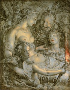 Sine Cerere Et Libero Friget Venus (without Ceres And Bacchus, Venus Would Freeze) — Hendrik Goltzius