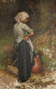 A Village Girl With Pitcher — Walter Chamberlain Urwick