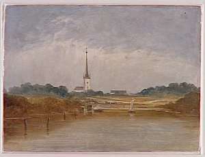 Vue Du Presbytere D'eidsvold — Peder Balke